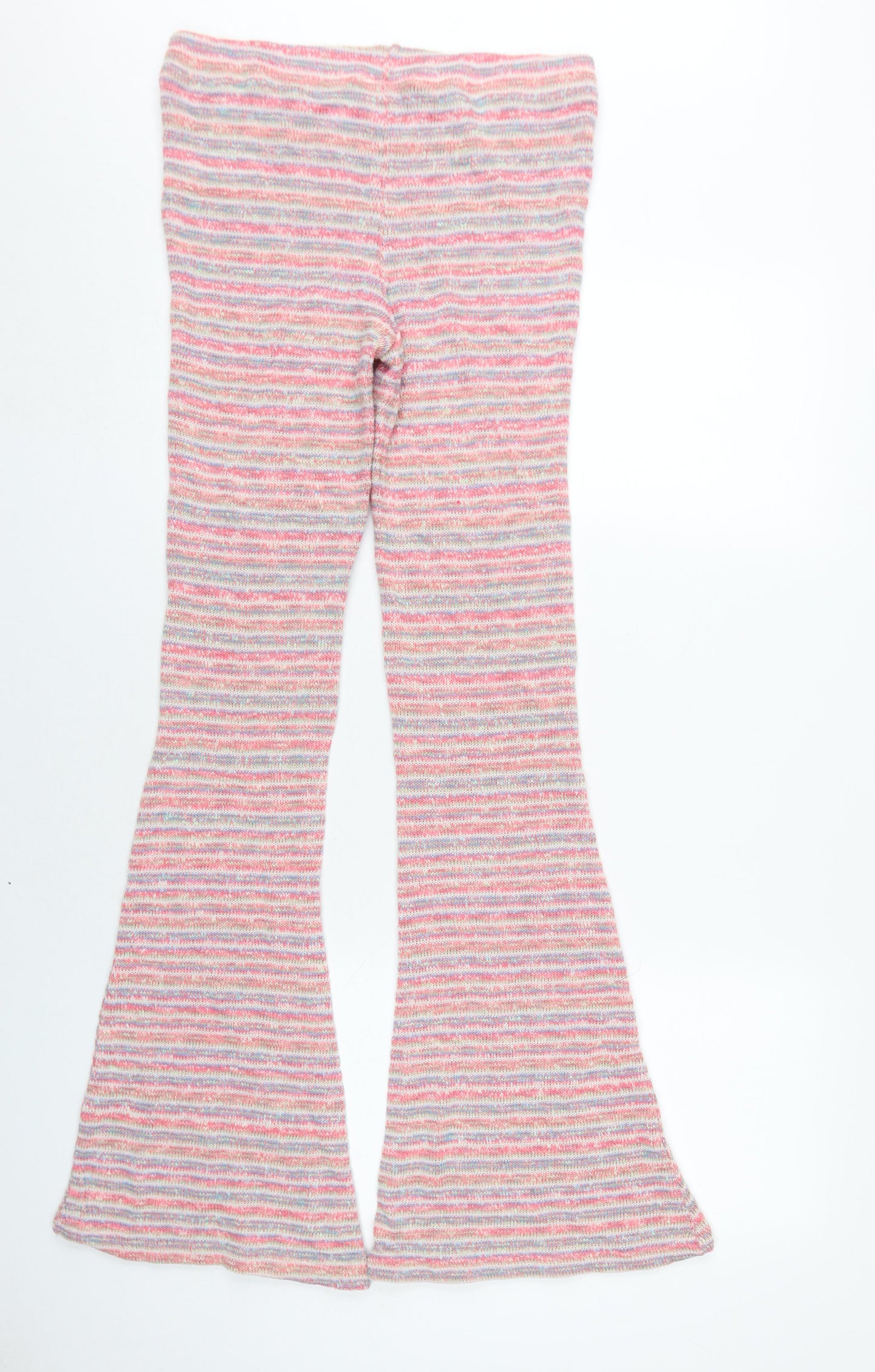 Urban Outfitters Women's Multicoloured Striped Flared Trousers M