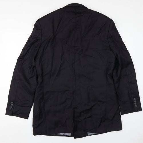 Marks and Spencer Men's Black Double-Breasted Blazer 40L