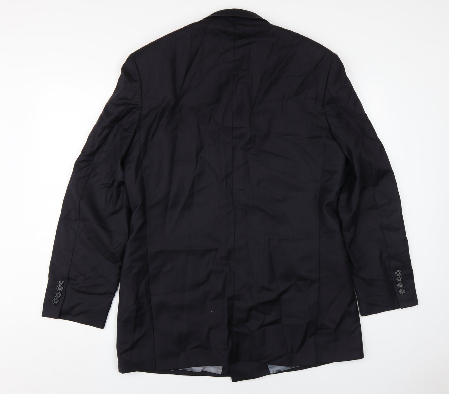 Marks and Spencer Men's Black Double-Breasted Blazer 40L