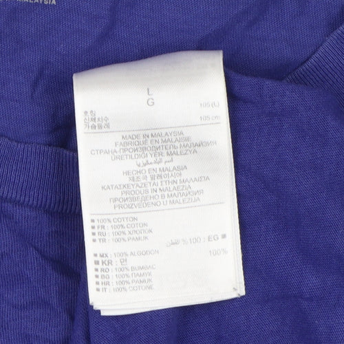 Gap Men's Blue Crew Neck T-Shirt, Size L, Casual Essential