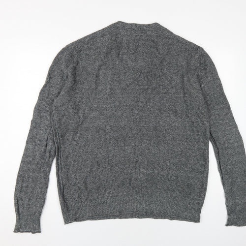Gap Men's Grey V-Neck Pullover Jumper XL