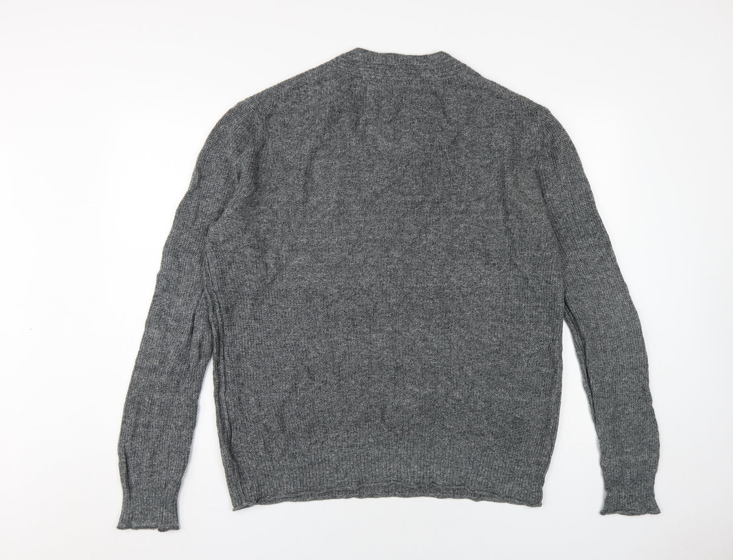 Gap Men's Grey V-Neck Pullover Jumper XL