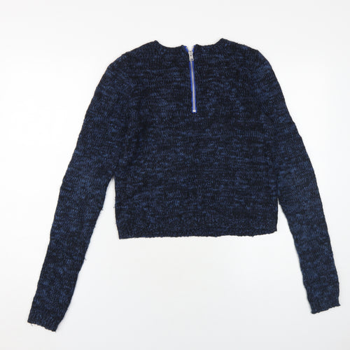 Hollister Women's Blue Knit Pullover Jumper, Size S