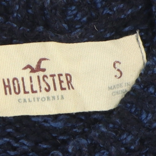 Hollister Women's Blue Knit Pullover Jumper, Size S