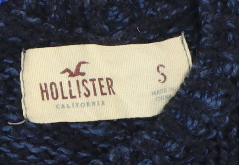 Hollister Women's Blue Knit Pullover Jumper, Size S