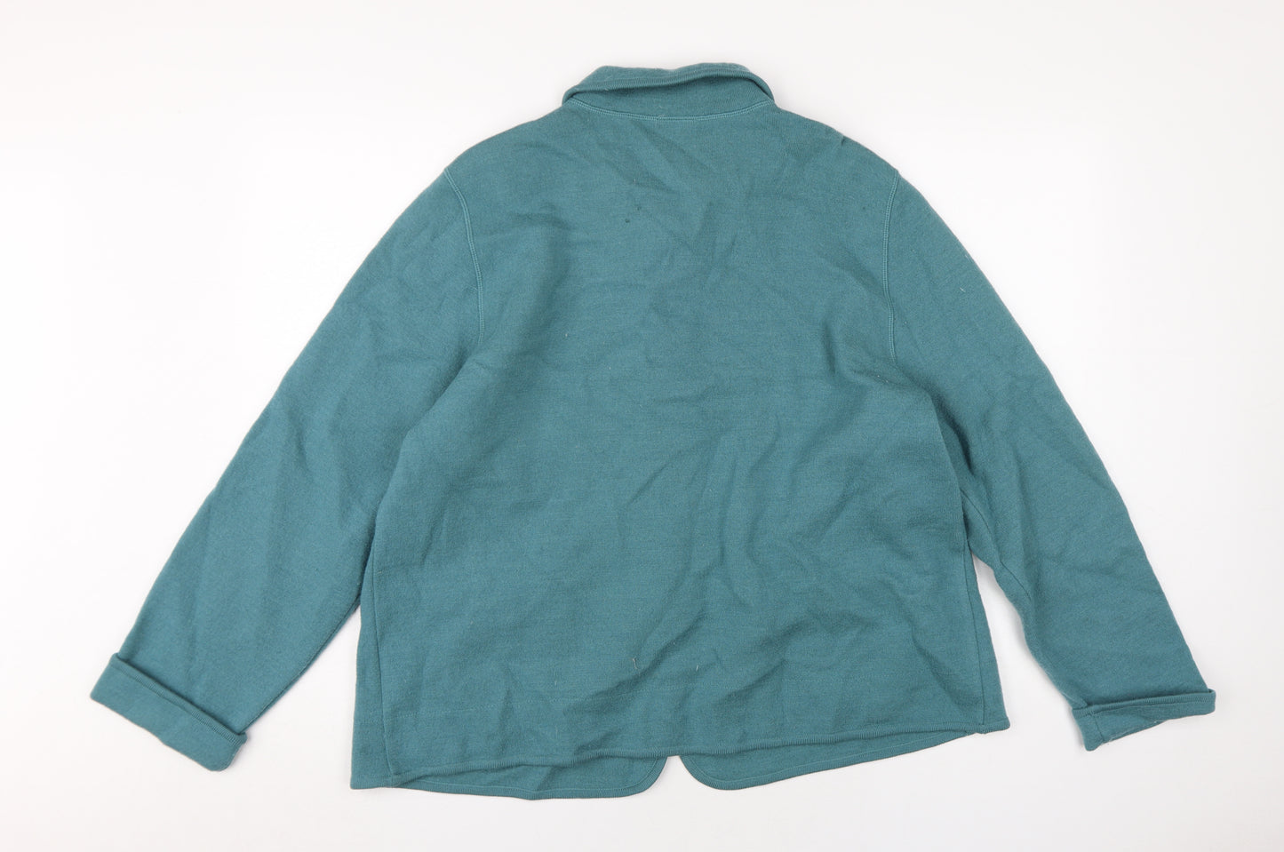 Eastex Women's Green Jacket Size 20 Classic Knit Button