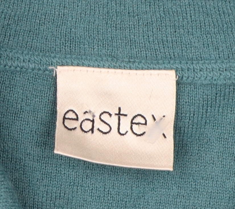 Eastex Women's Green Jacket Size 20 Classic Knit Button