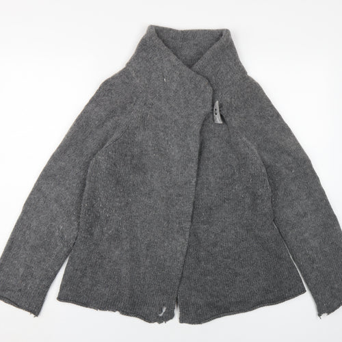 Betty Jackson Grey Cardigan, Women's, Size 14, Wool Blend