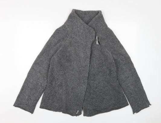 Betty Jackson Grey Cardigan, Women's, Size 14, Wool Blend