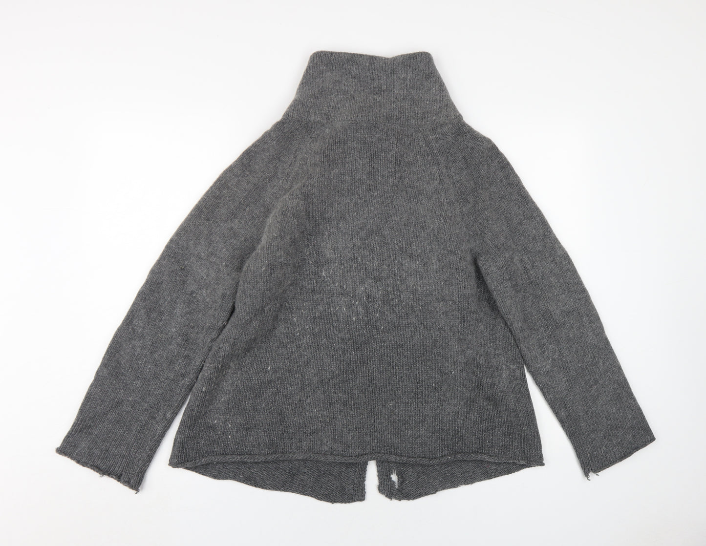 Betty Jackson Grey Cardigan, Women's, Size 14, Wool Blend