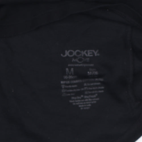 Jockey Men's Black Tank Top M Sleeveless Gym Vest