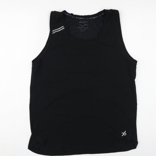 Jockey Men's Black Tank Top M Sleeveless Gym Vest