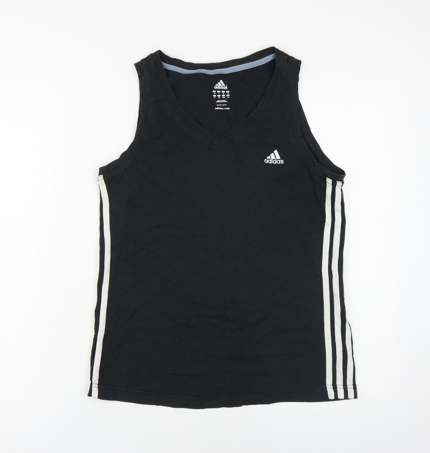 Adidas Women's Black Tank Top, Size 18, Athletic Fit
