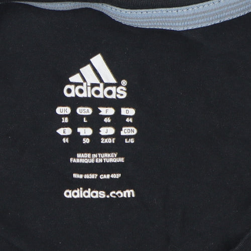 Adidas Women's Black Tank Top, Size 18, Athletic Fit