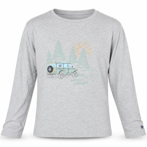 FatFace Boys Grey Graphic Long Sleeve T-Shirt 10-11 Years