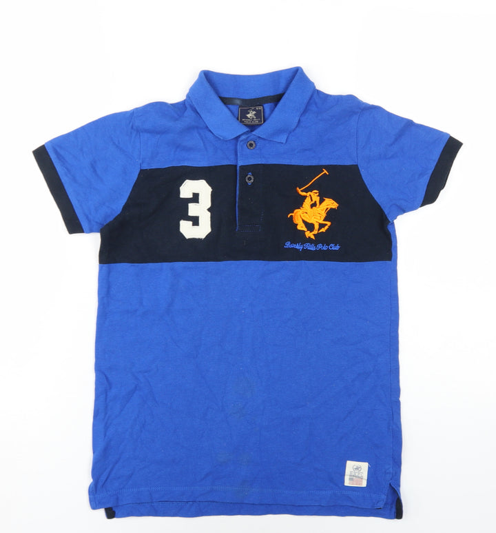 Beverly Hills Polo Club Boys Blue Polo Shirt 11-12 Years