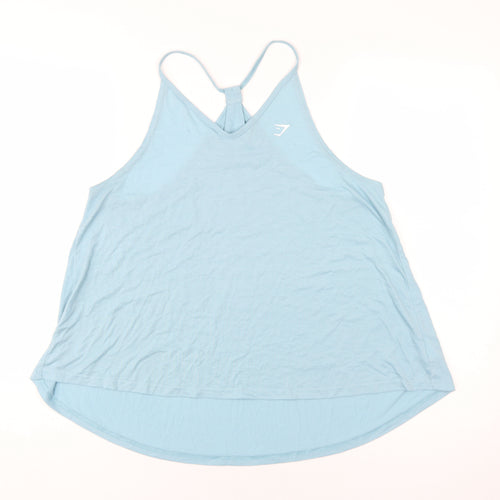 Gymshark Women's Blue Camisole Gym Tank - Size S
