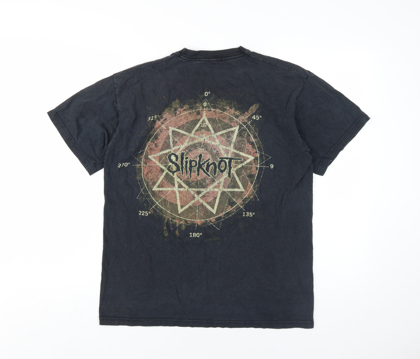 Slipknot Black Graphic Print Men's T-Shirt L