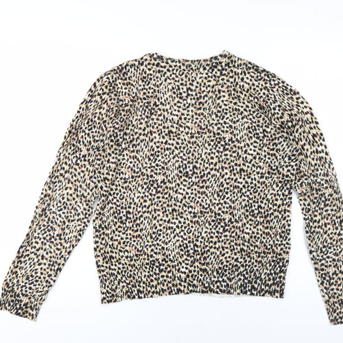 Jeanne Pierre Women’s Animal Print XL Cardigan
