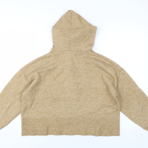 Nobody's Child Women's Beige Knit Pullover Hoodie S