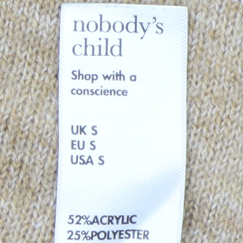 Nobody's Child Women's Beige Knit Pullover Hoodie S