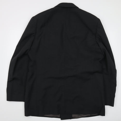 Marks and Spencer Men's Black Double-Breasted Blazer 44L