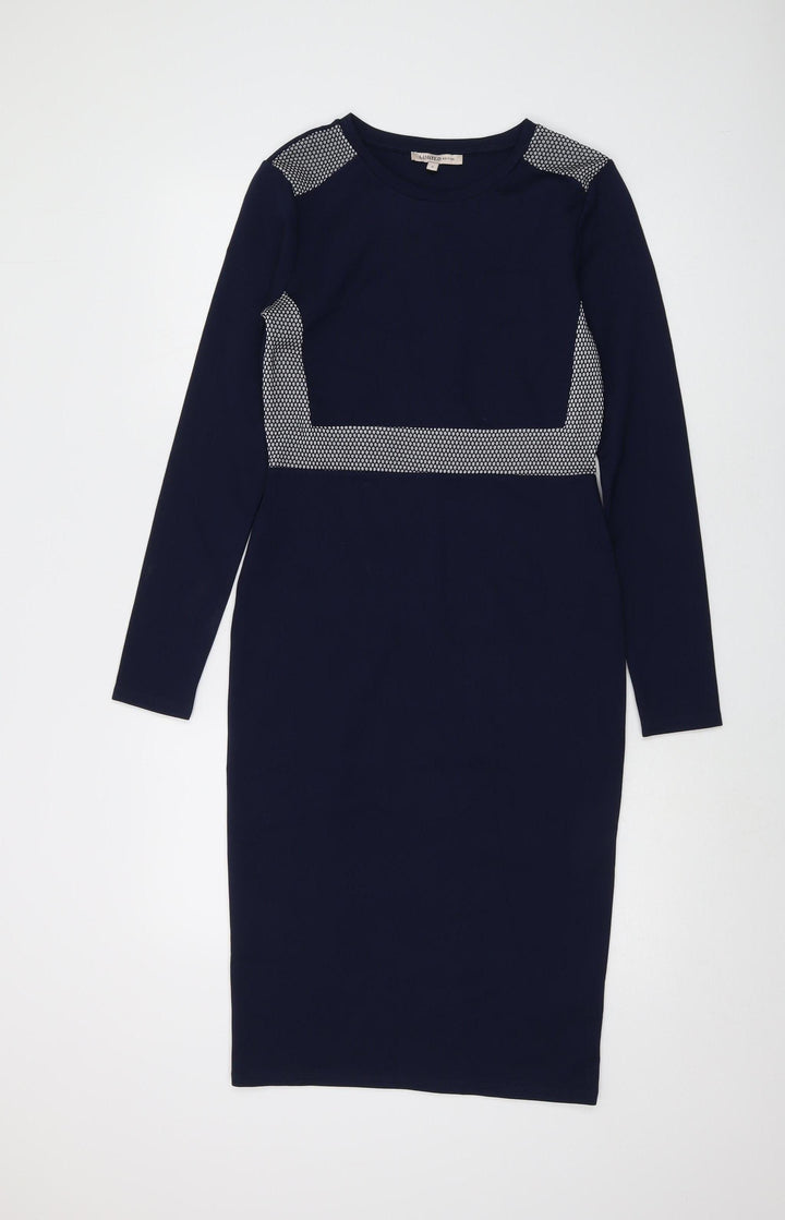 Marks and Spencer Women's Blue Bodycon Dress Size 8