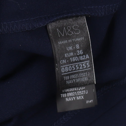 Marks and Spencer Women's Blue Bodycon Dress Size 8
