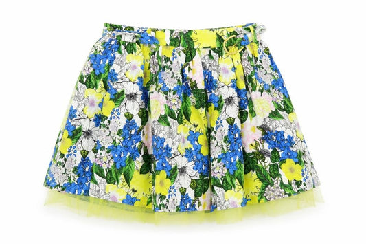 Front view of River Island Women's Floral Pleated Skirt, size 12