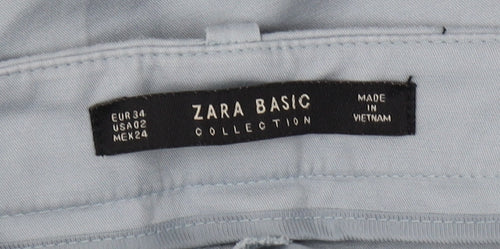 Zara Women's Blue Chino Trousers Size 6