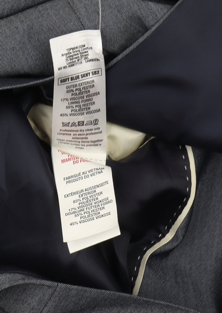 Topman Men's Blue Slim Fit Blazer UK Size 34