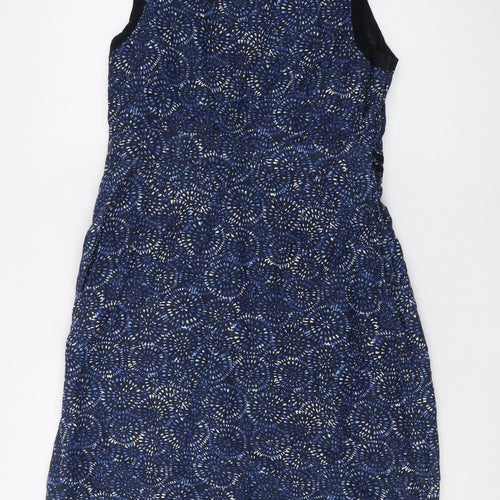 Debenhams Women's Blue Floral Sheath Dress Size 14