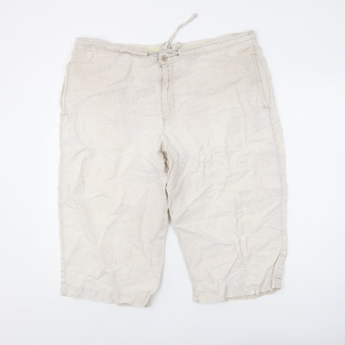 Marks and Spencer Men's Beige Chino Shorts XL