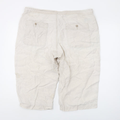 Marks and Spencer Men's Beige Chino Shorts XL