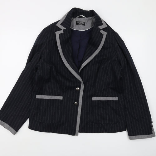 Marks and Spencer Women's Black Pinstripe Blazer