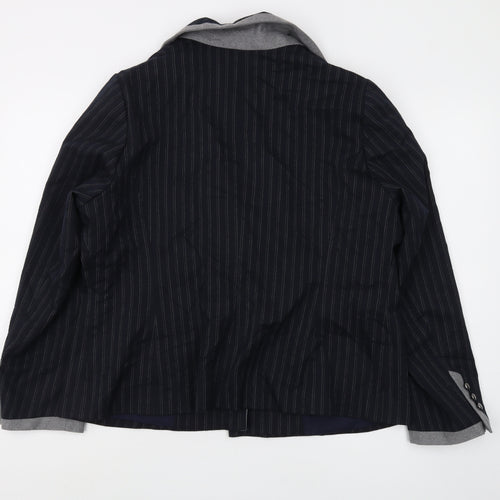 Marks and Spencer Women's Black Pinstripe Blazer