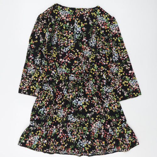 Miss Selfridge Women's Multicoloured Petite Floral Dress Size 10