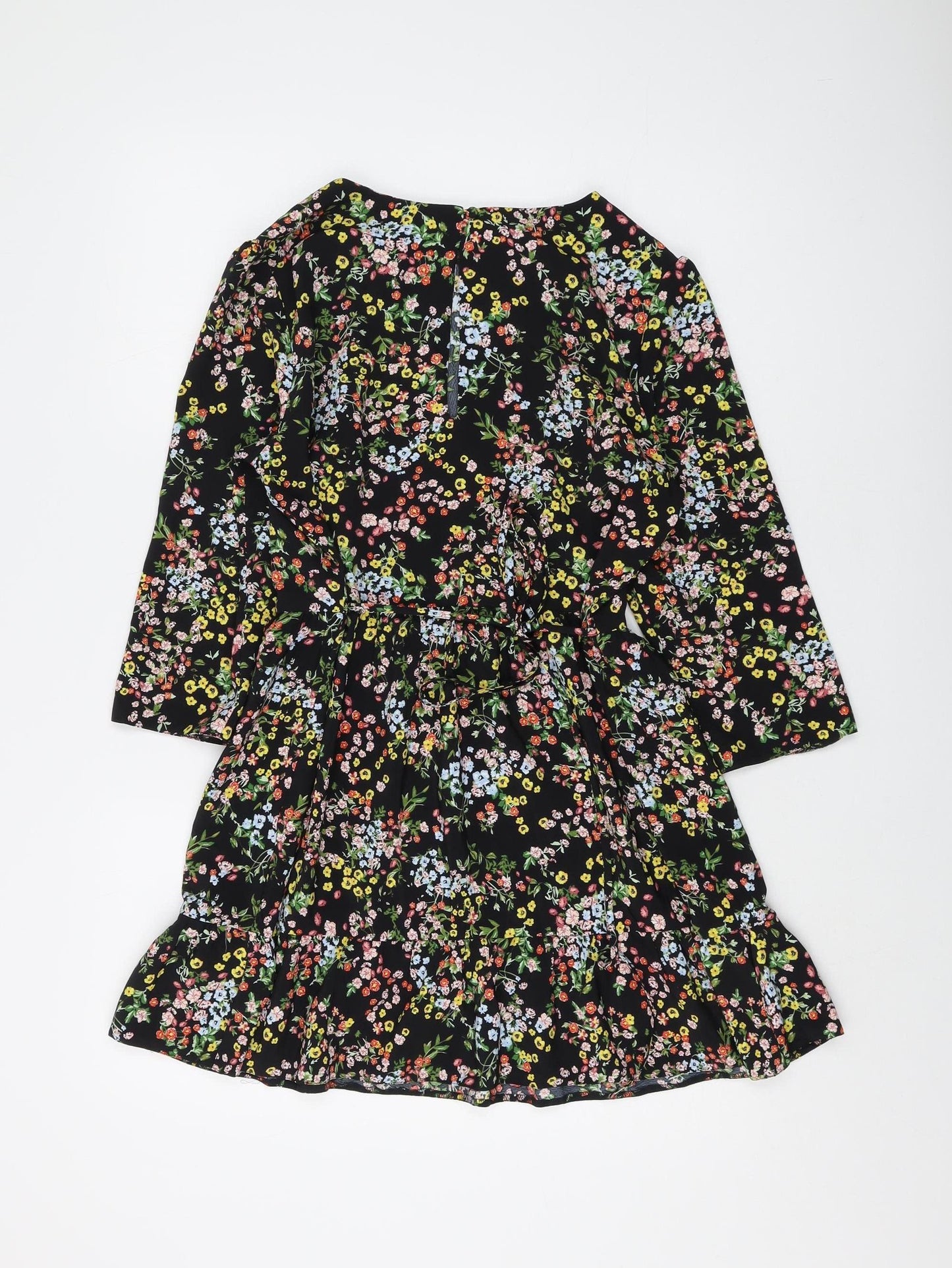 Miss Selfridge Women's Multicoloured Petite Floral Dress Size 10