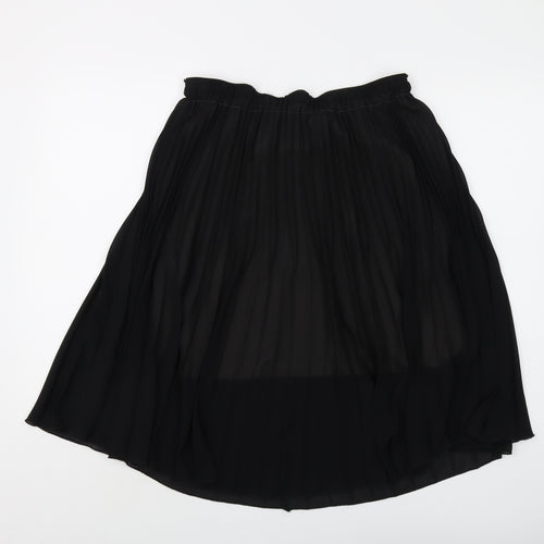 Wallis Women's Black Pleated Skirt Size 12