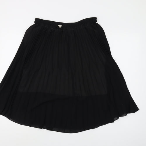 Wallis Women's Black Pleated Skirt Size 12