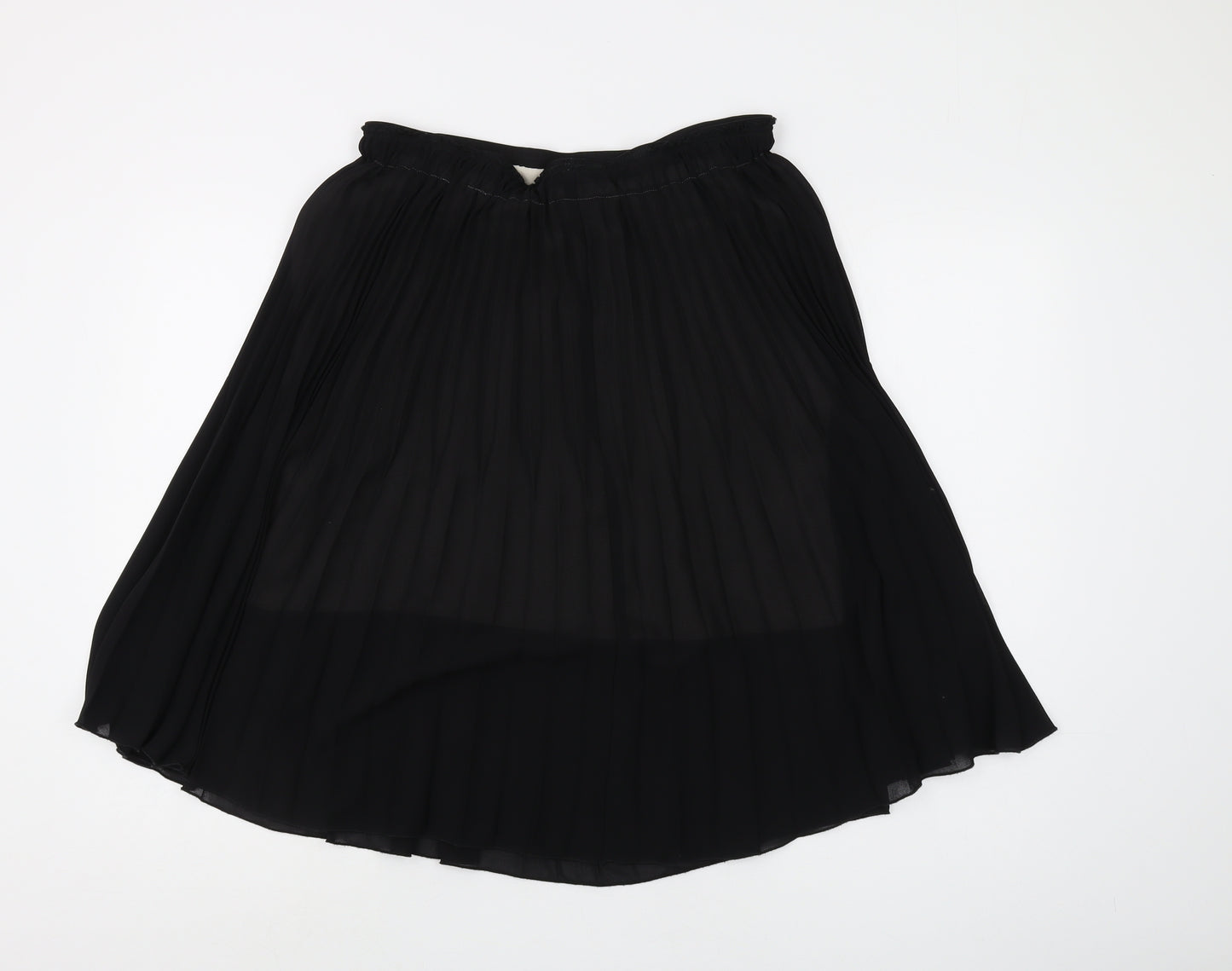 Wallis Women's Black Pleated Skirt Size 12