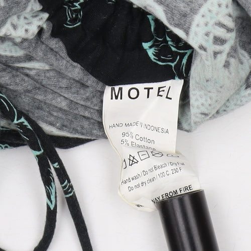Motel Women's Black Dragon Print Bodycon Dress XS