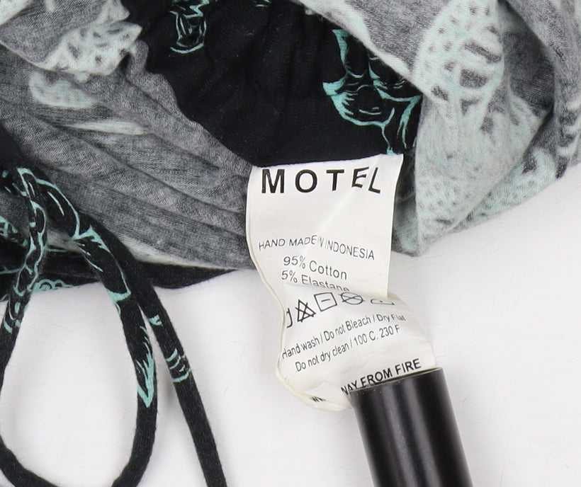 Motel Women's Black Dragon Print Bodycon Dress XS