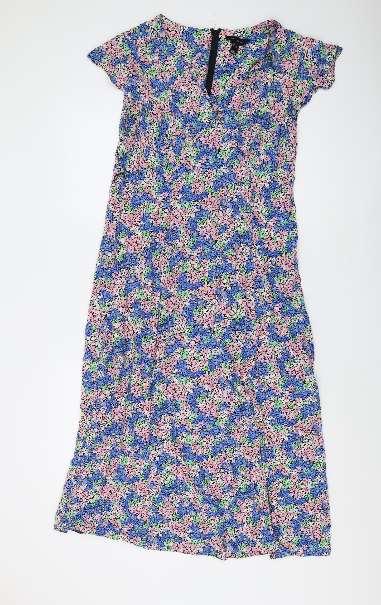 New Look Women's Floral Midi Dress Size 14 Viscose