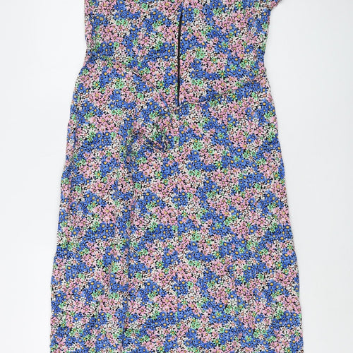 New Look Women's Floral Midi Dress Size 14 Viscose