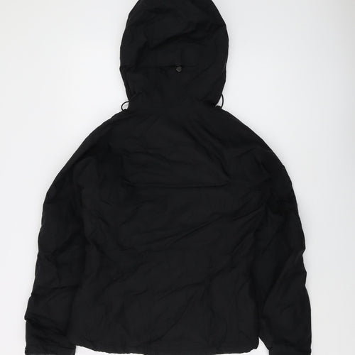 Nike Women's Black Waterproof Hooded Jacket, Size S
