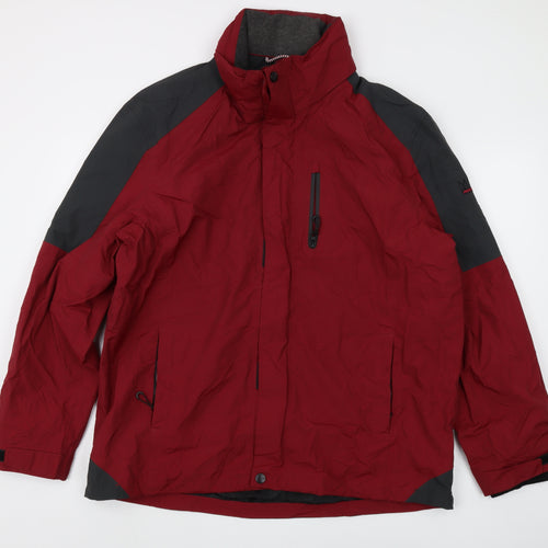 Maine New England Men's Red Waterproof Puffer Jacket L