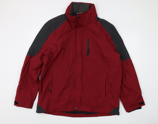 Maine New England Men's Red Waterproof Puffer Jacket L