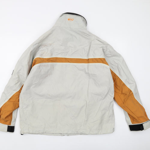 Quiksilver Men's Grey Orange Windbreaker Jacket S