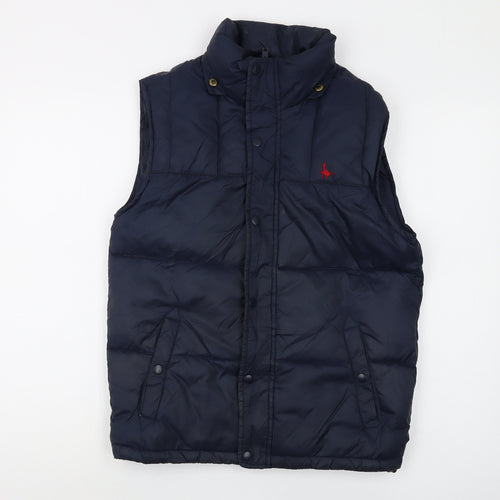 Jack Wills Women's Blue Padded Bodywarmer XS